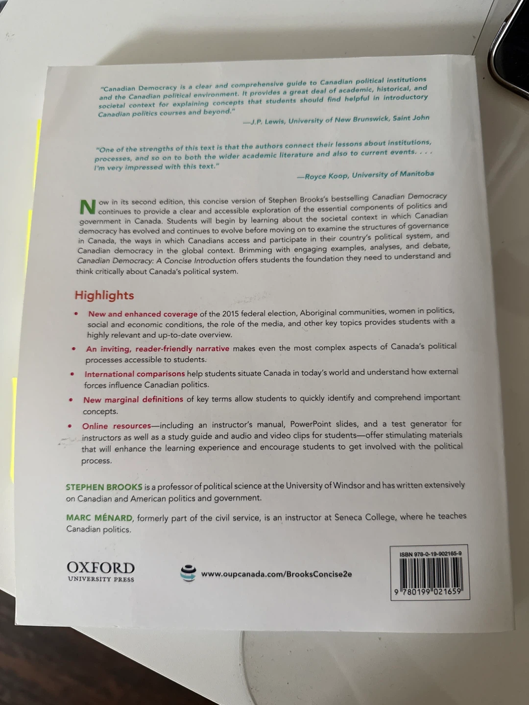 Canadian Democracy: A Concise Introduction, Second Edition - photo 3