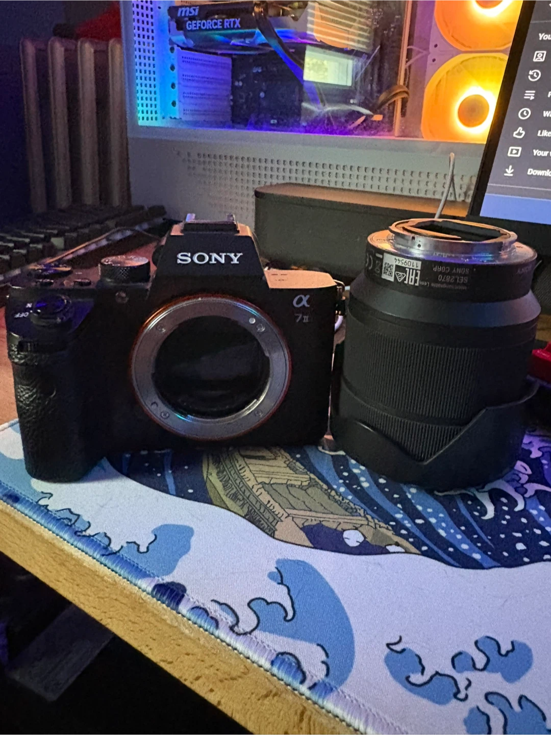 Sony A7ii with lens
