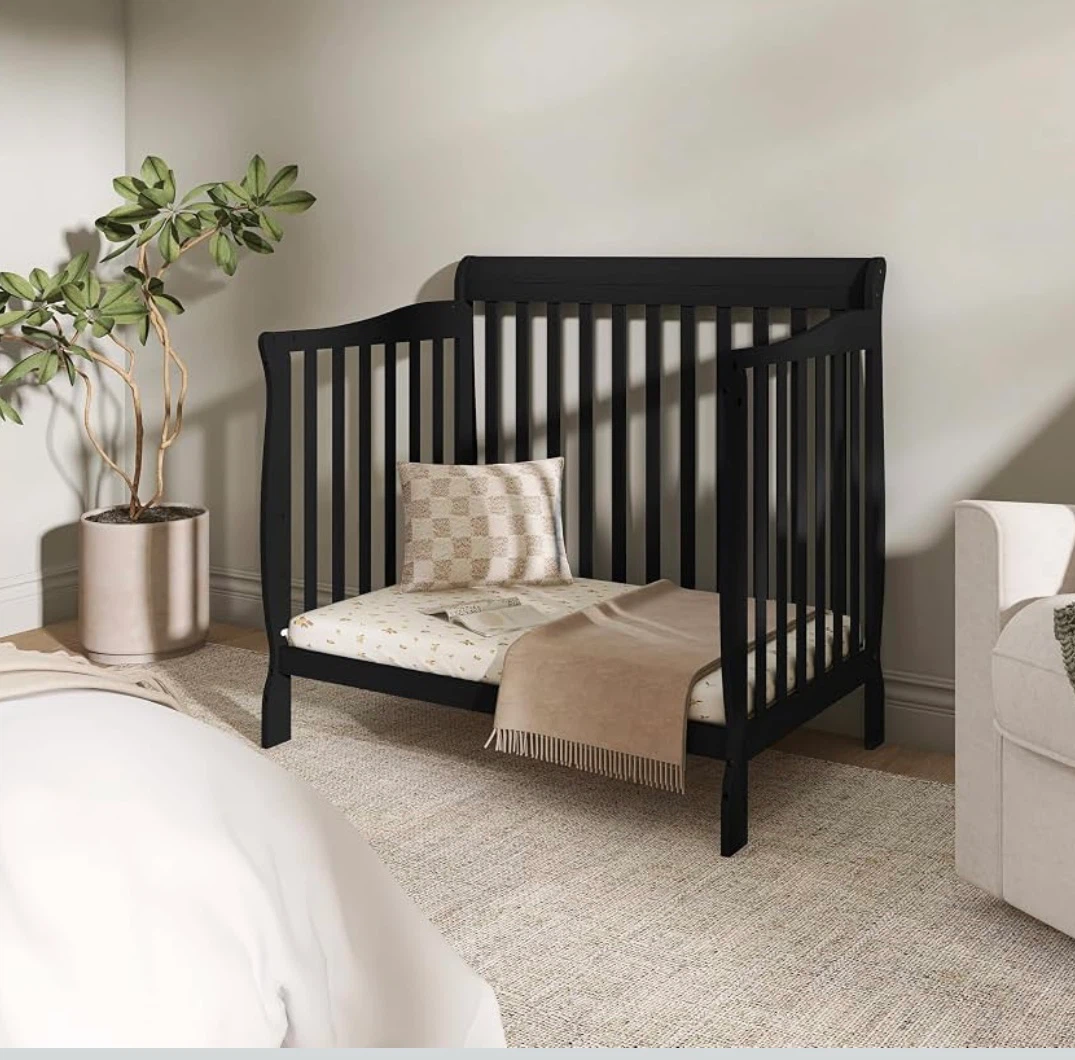 Black Convertible Crib - photo 3
