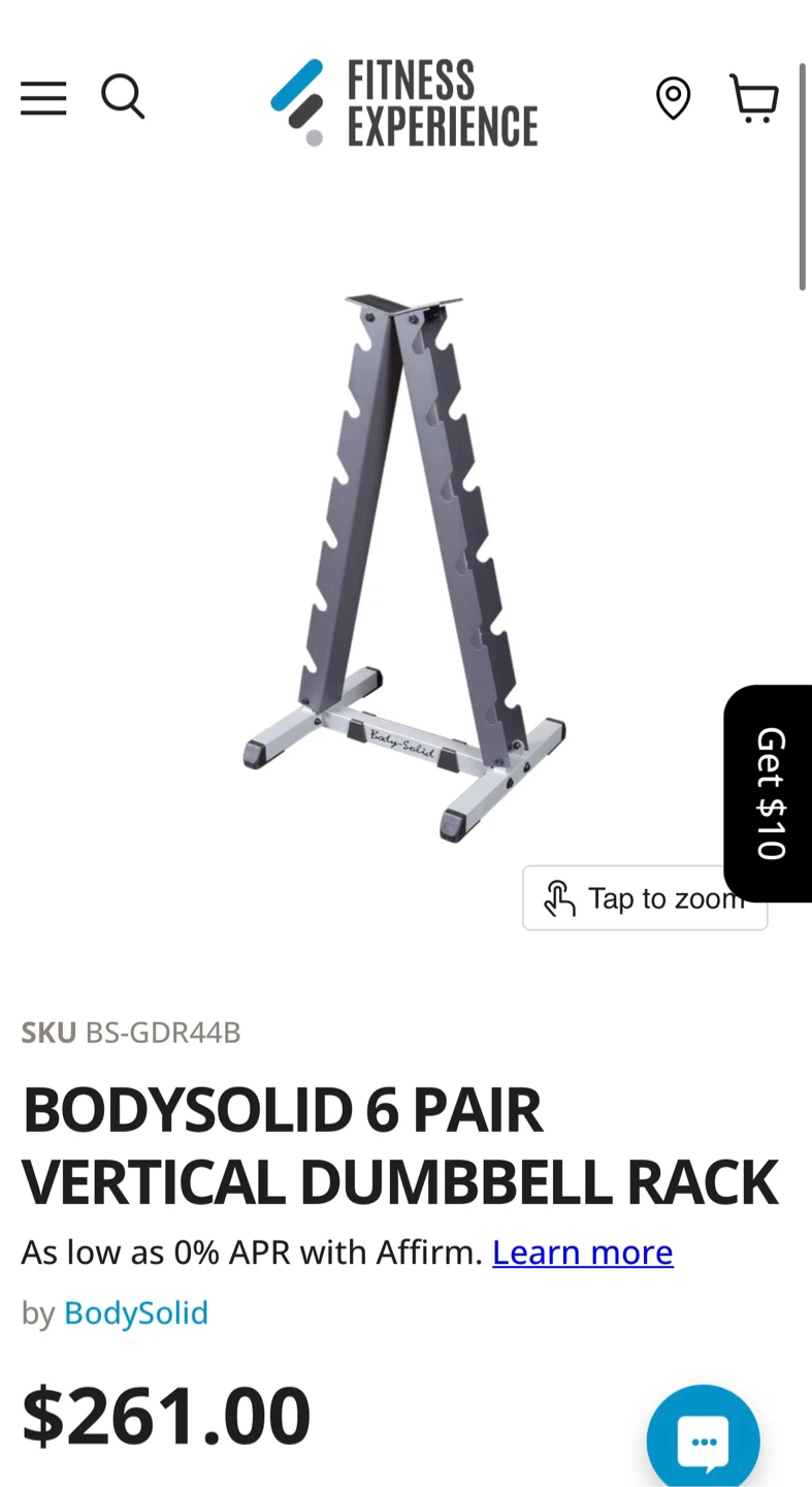 Body-Solid Vertical Dumbbell Rack - photo 3