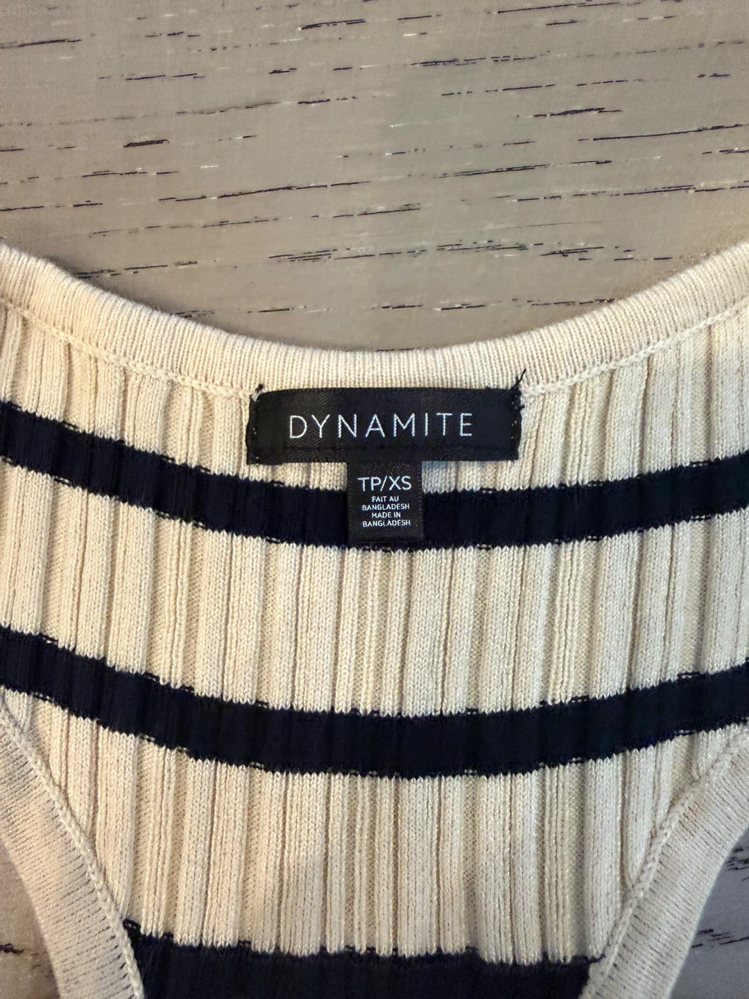 Dynamite Striped Ribbed Tank Dress XS - photo 2