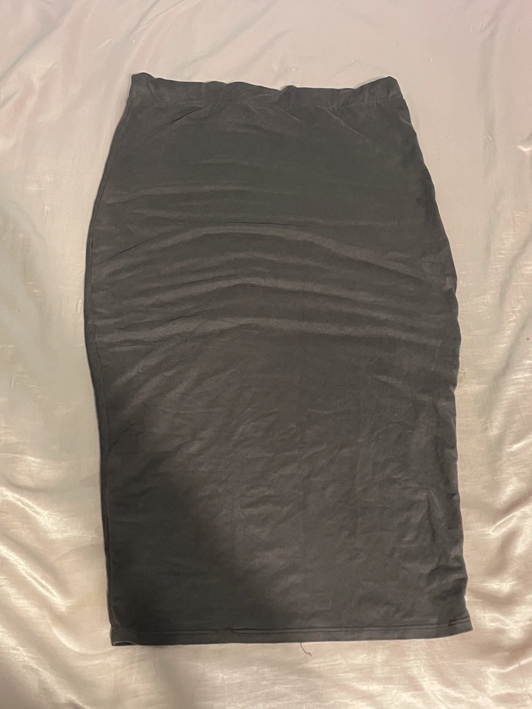 Charcoal Grey Pencil Skirt