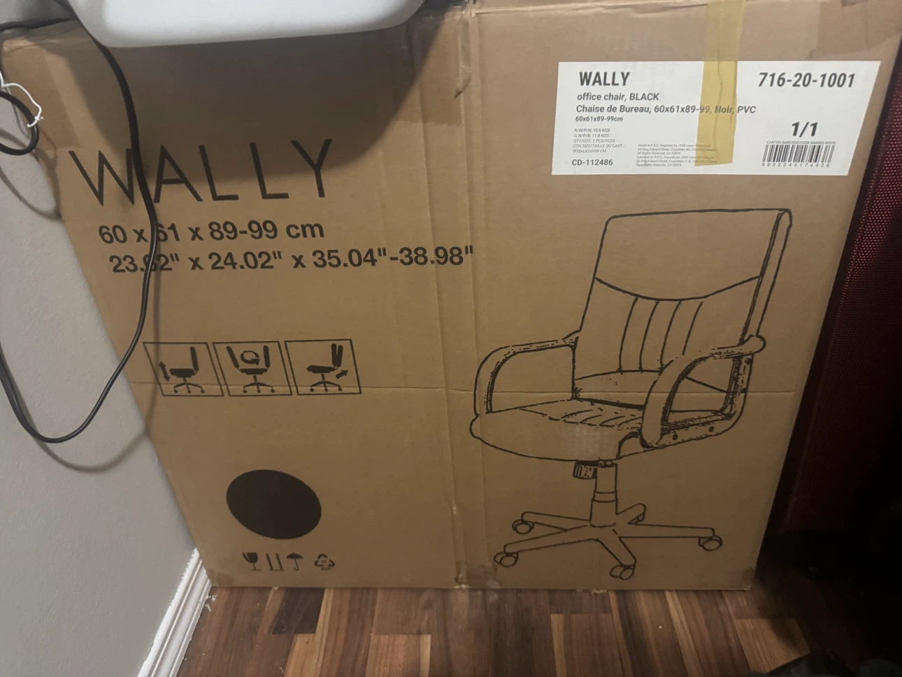 WALLY Black Office Chair