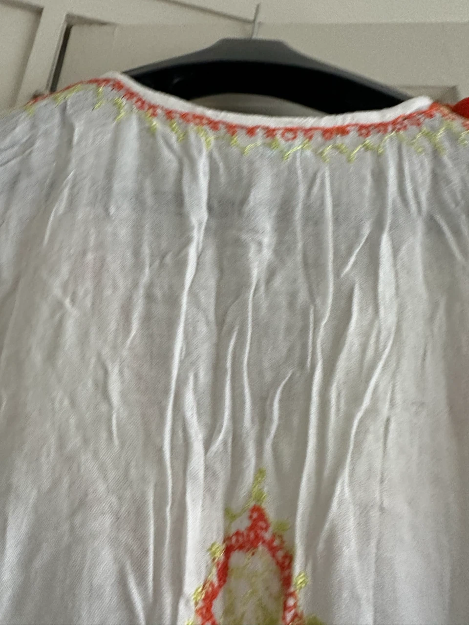 White Tunic Cover-up with Tassels - photo 5