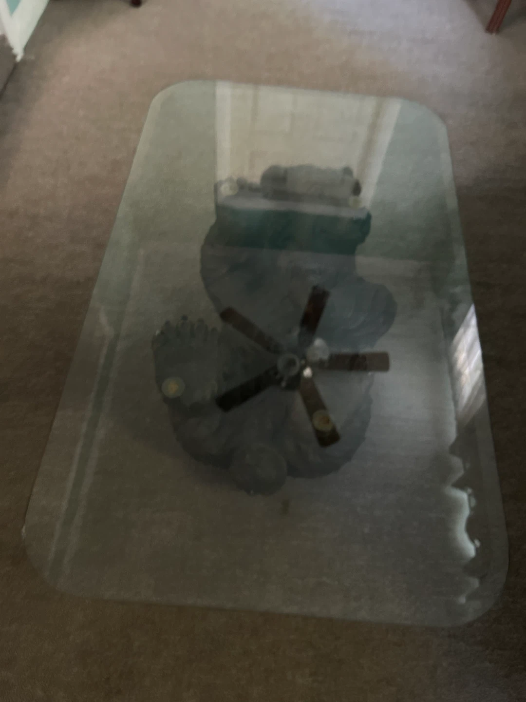 Bear Side Table with Glass Top - photo 3