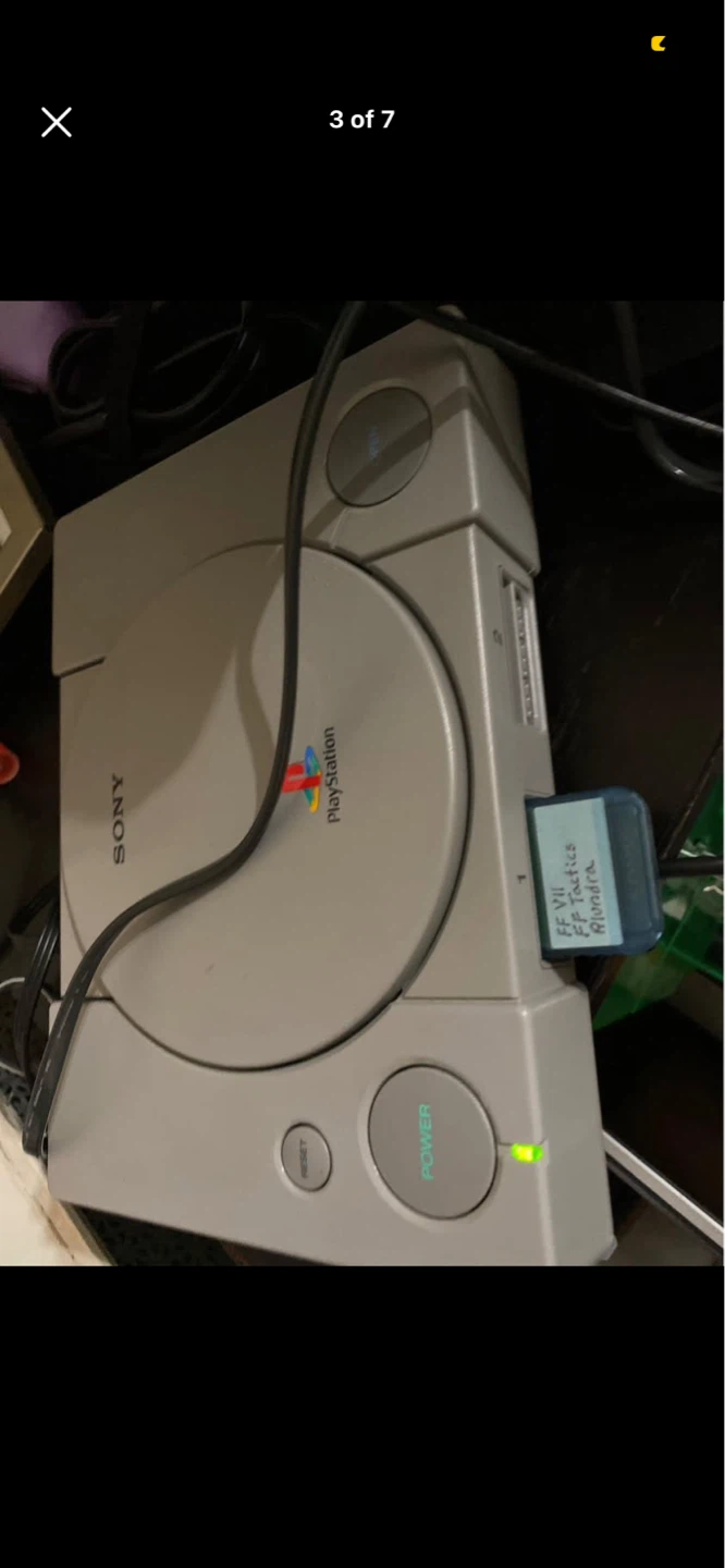Sony PlayStation 1 Console with Controllers and Memory Card - photo 2