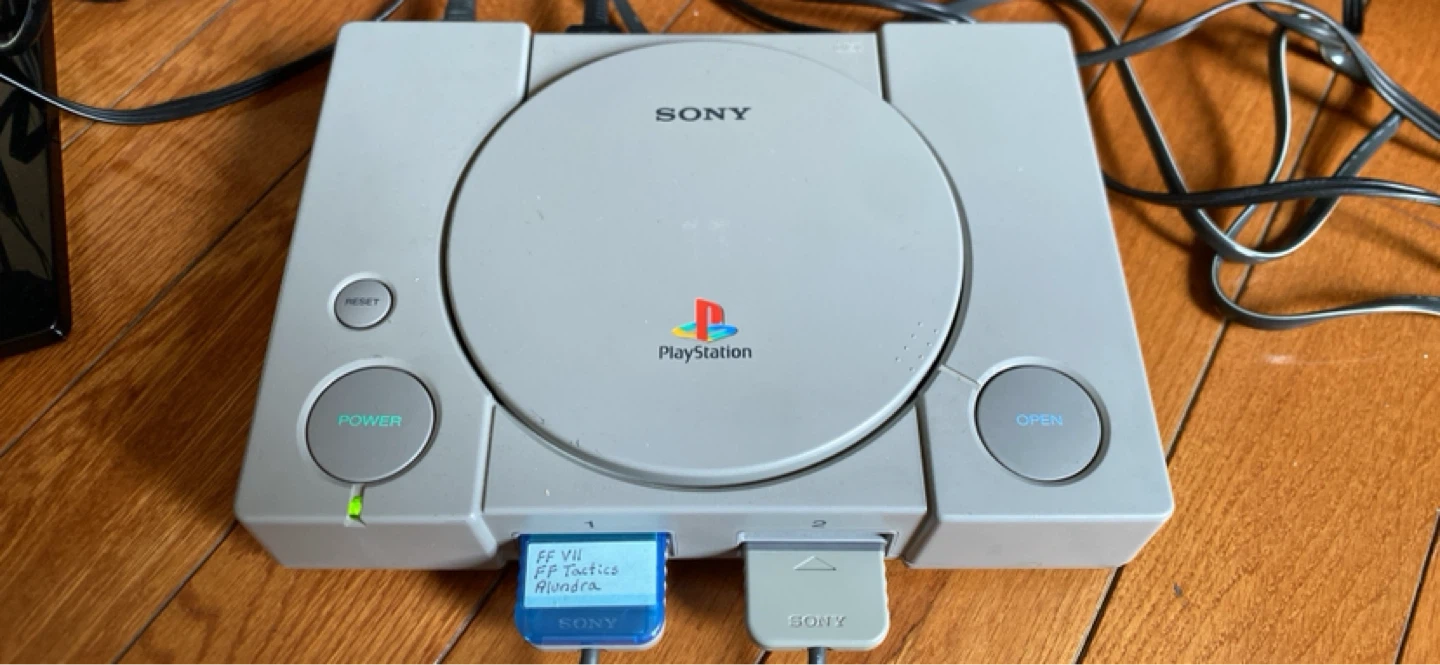 Sony PlayStation 1 Console with Controllers and Memory Card - photo 3