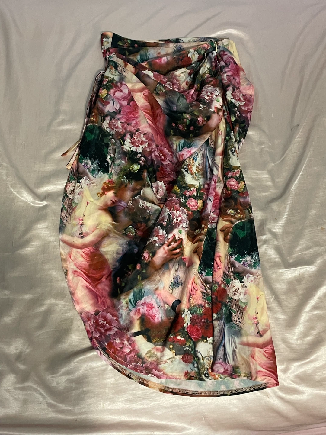Draped Floral Print Skirt - photo 2