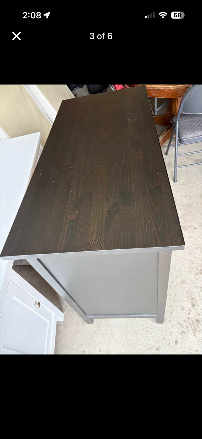 Black 3-Drawer Dresser - photo 4