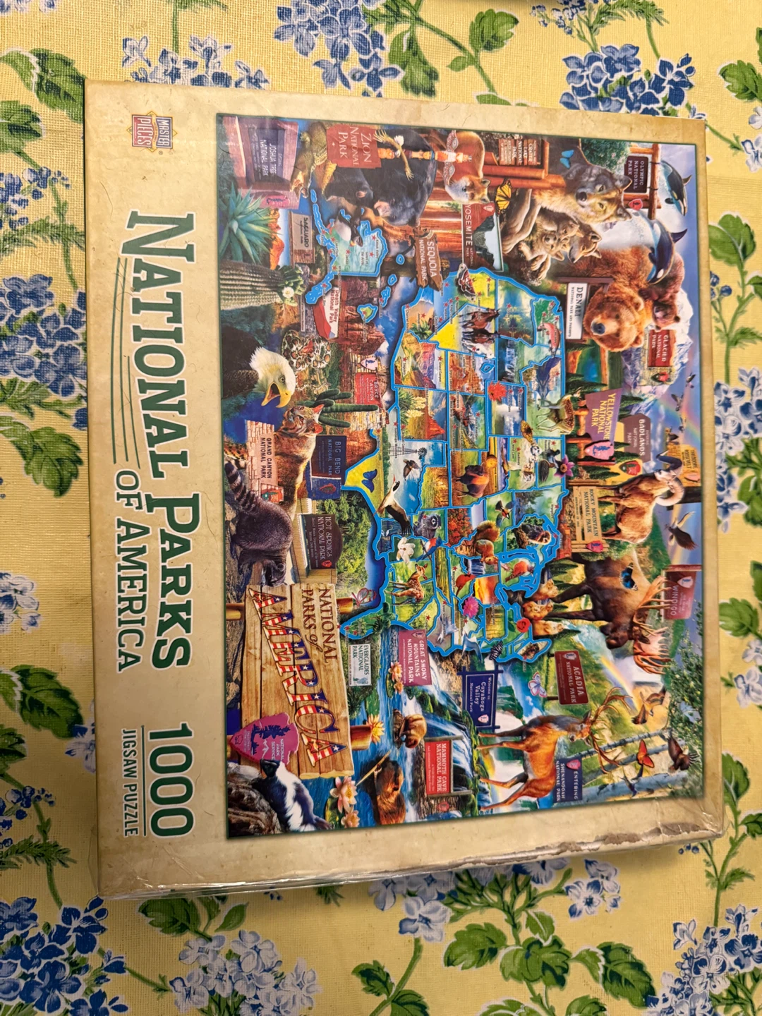White Mountain 1000 Piece Jigsaw Puzzles (Lot of 3)