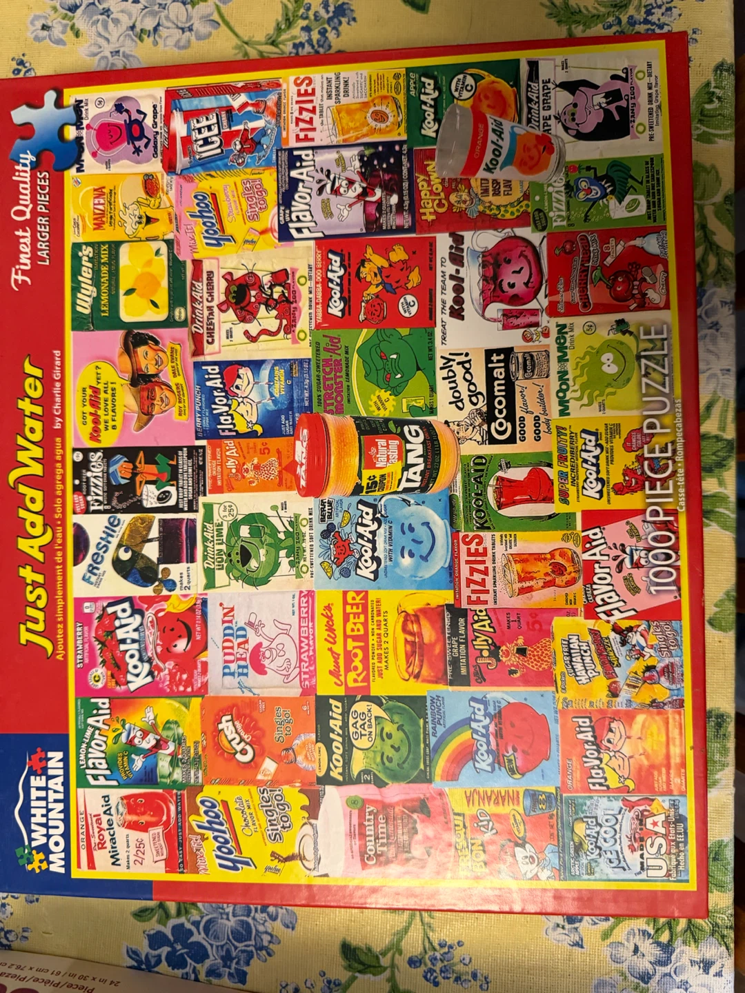 White Mountain 1000 Piece Puzzle - Retro Snacks