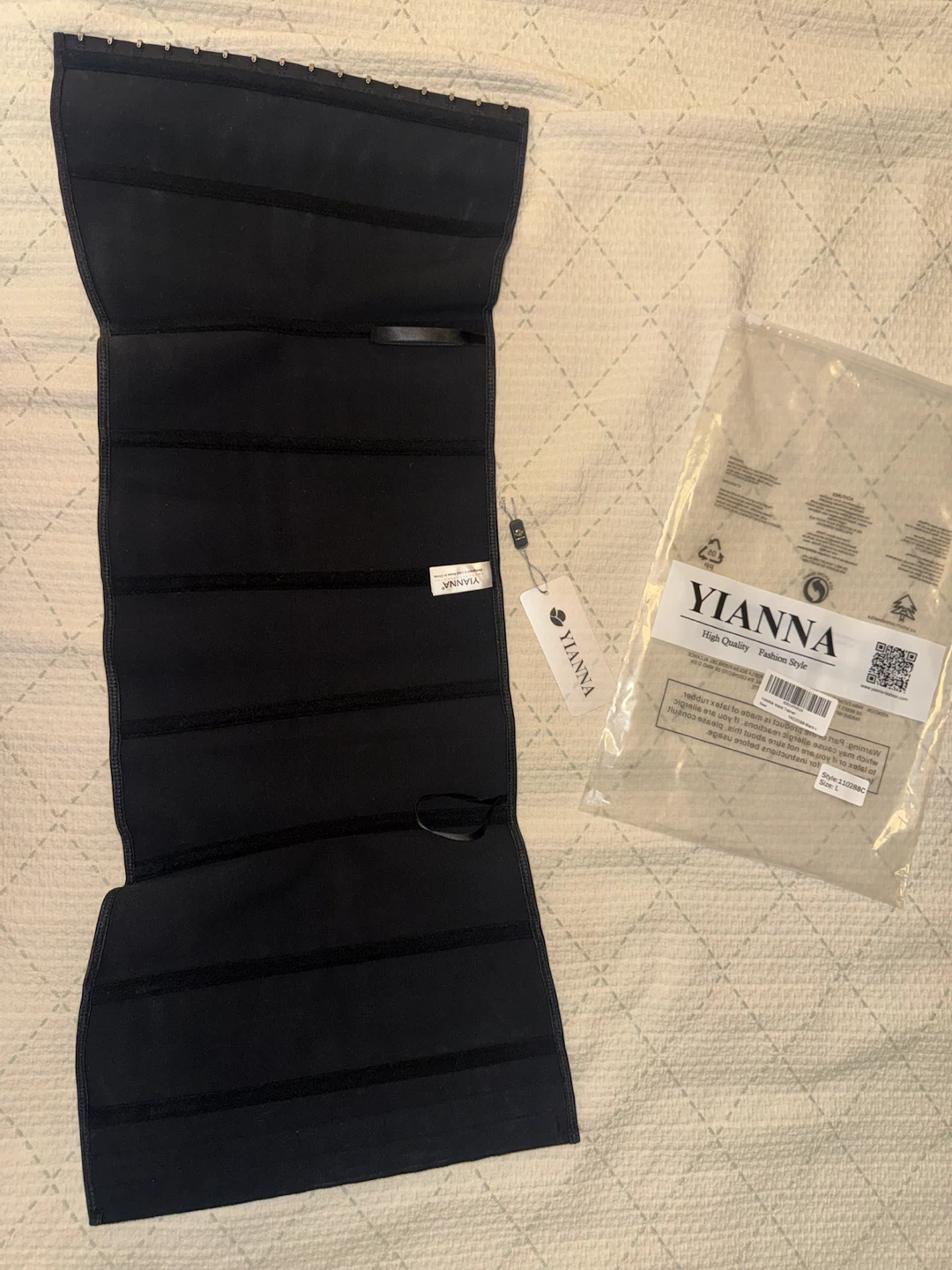 YIANNA Black Waist Trainer Corset - Size L - photo 3