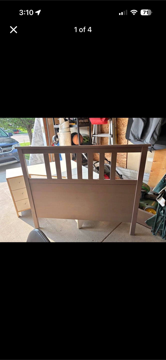 IKEA HEMNES Bed Frame - Brown Stain - Full Size