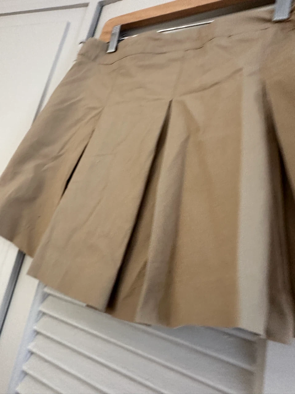 ZARA Tan Cargo Pleated Skirt with built in Shorts L - photo 3