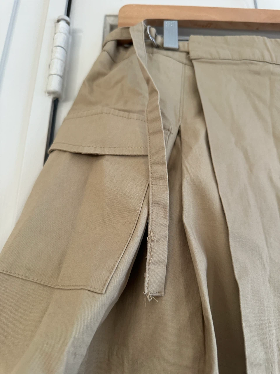 ZARA Tan Cargo Pleated Skirt with built in Shorts L - photo 4
