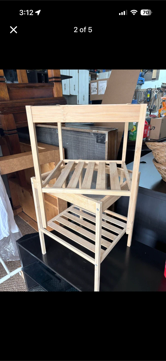 Bamboo Side Table x2 - photo 2