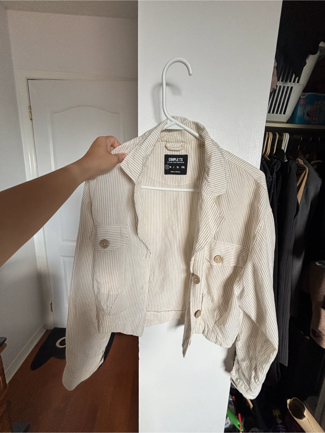 Japan style Striped Button-Up Shirt