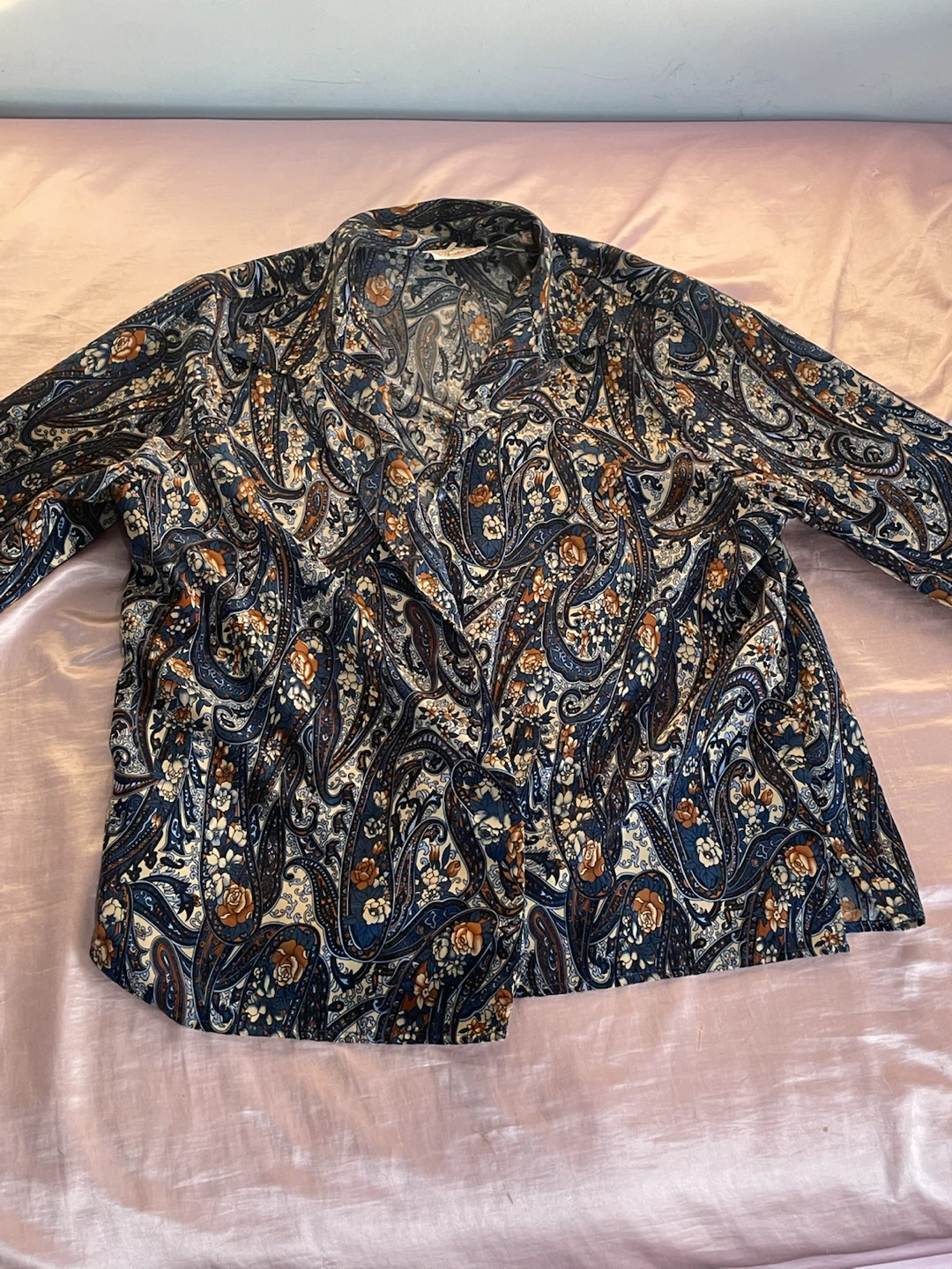 Paisley Print Button-Up Shirt - photo 2