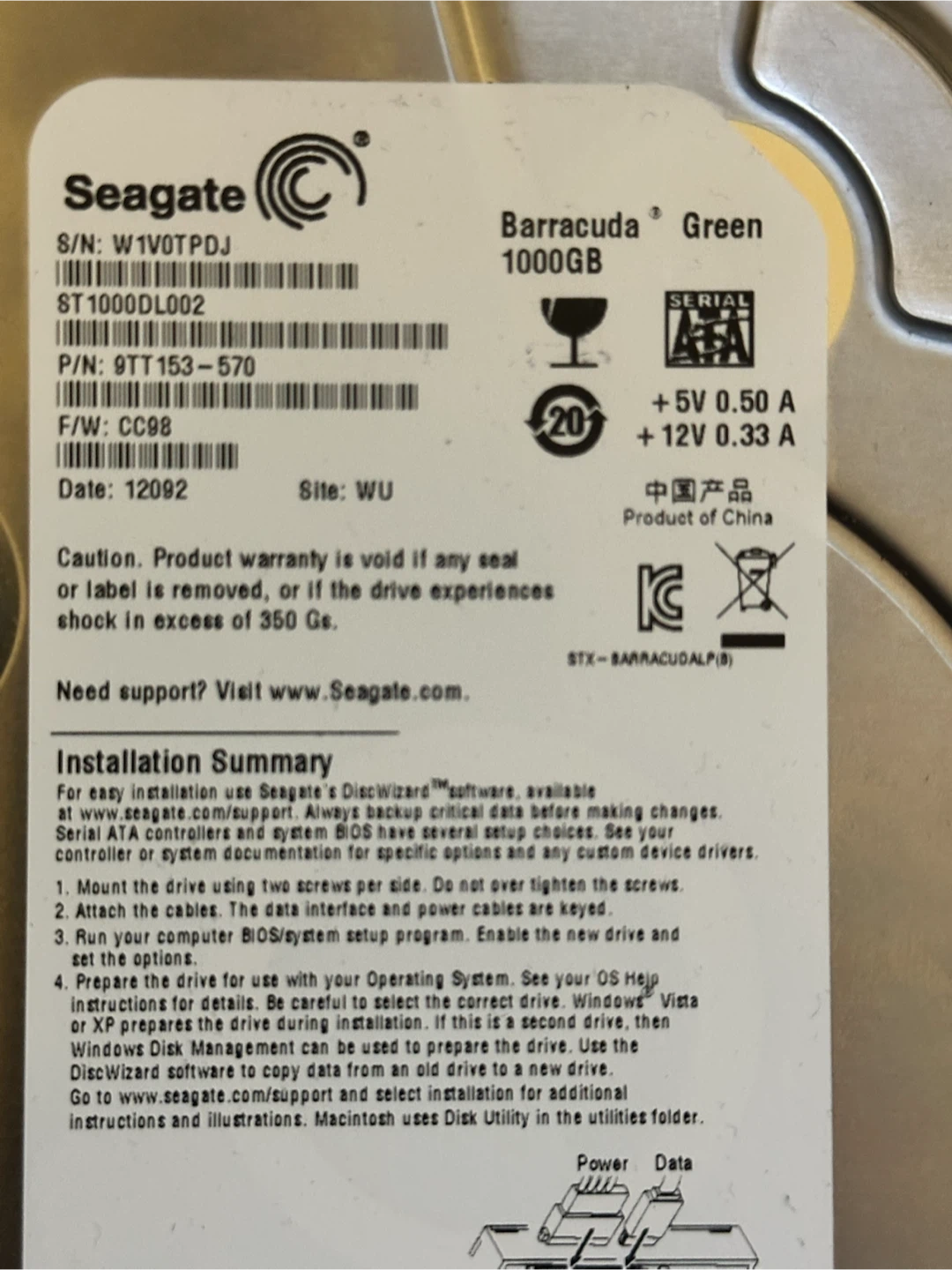 Seagate Barracuda 1000GB Hard Drive - photo 2