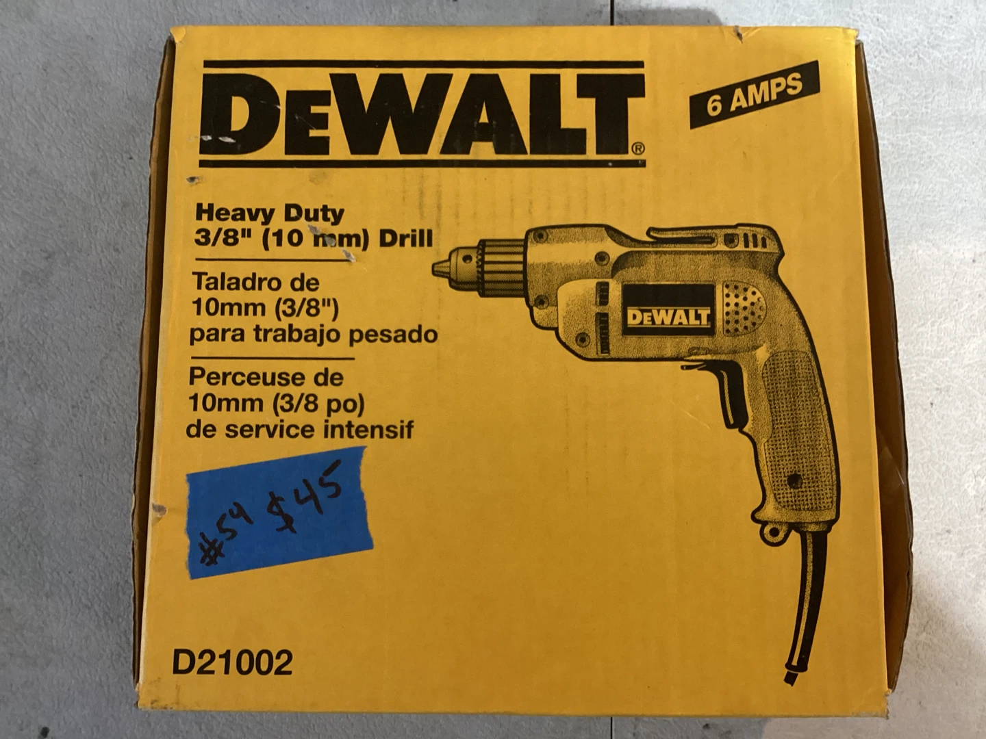 DeWalt Heavy Duty 3/8" Corded Drill