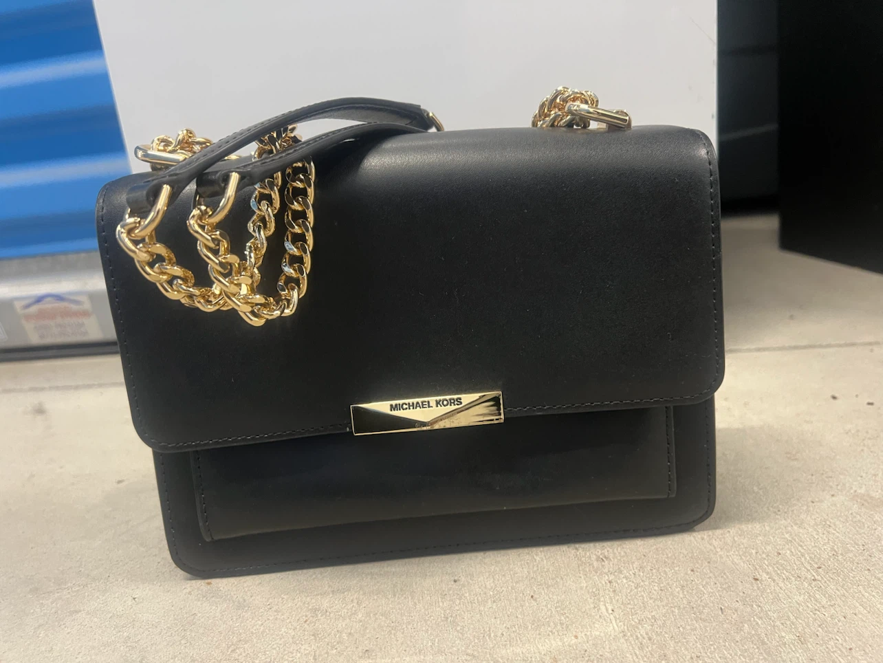 Michael Kors Black Leather Chain Shoulder Bag - photo 2
