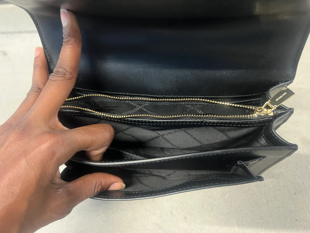 Michael Kors Black Leather Chain Shoulder Bag - photo 3