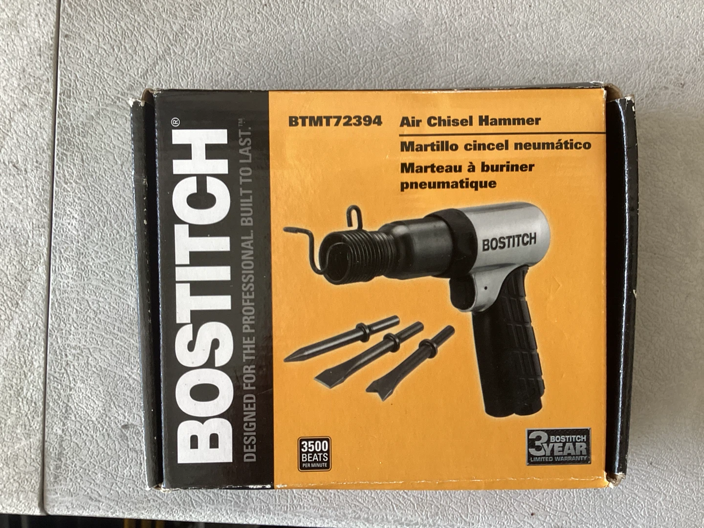 BOSTITCH BTMT72394 Air Chisel Hammer Set
