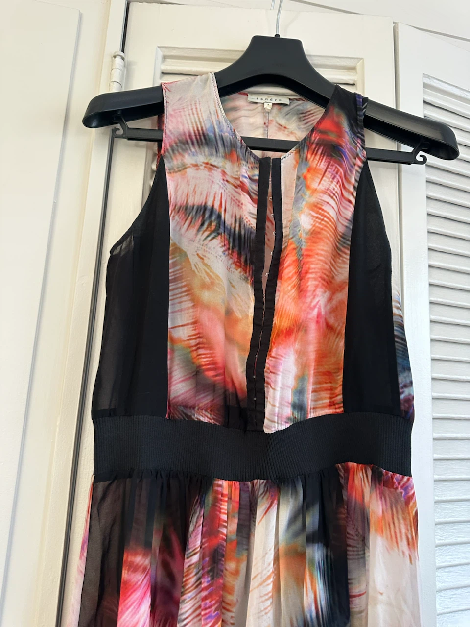 Sandro Sleeveless Maxi Dress with elastic band waist - photo 5