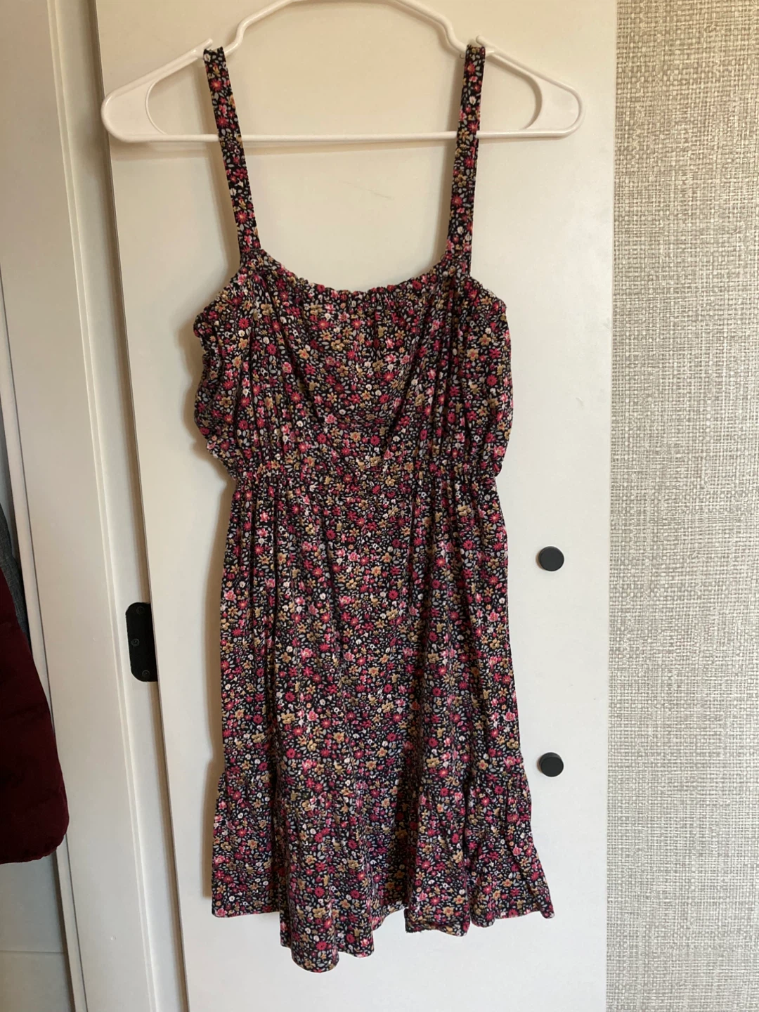 Tierra Bendita floral print spaghetti strap dress
