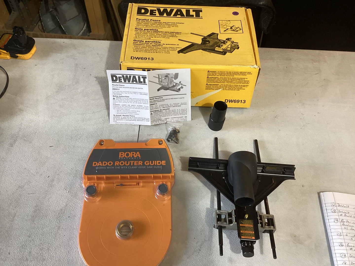 BORA Portamate Dado Router Guide & DEWALT Parallel Fence - photo 2