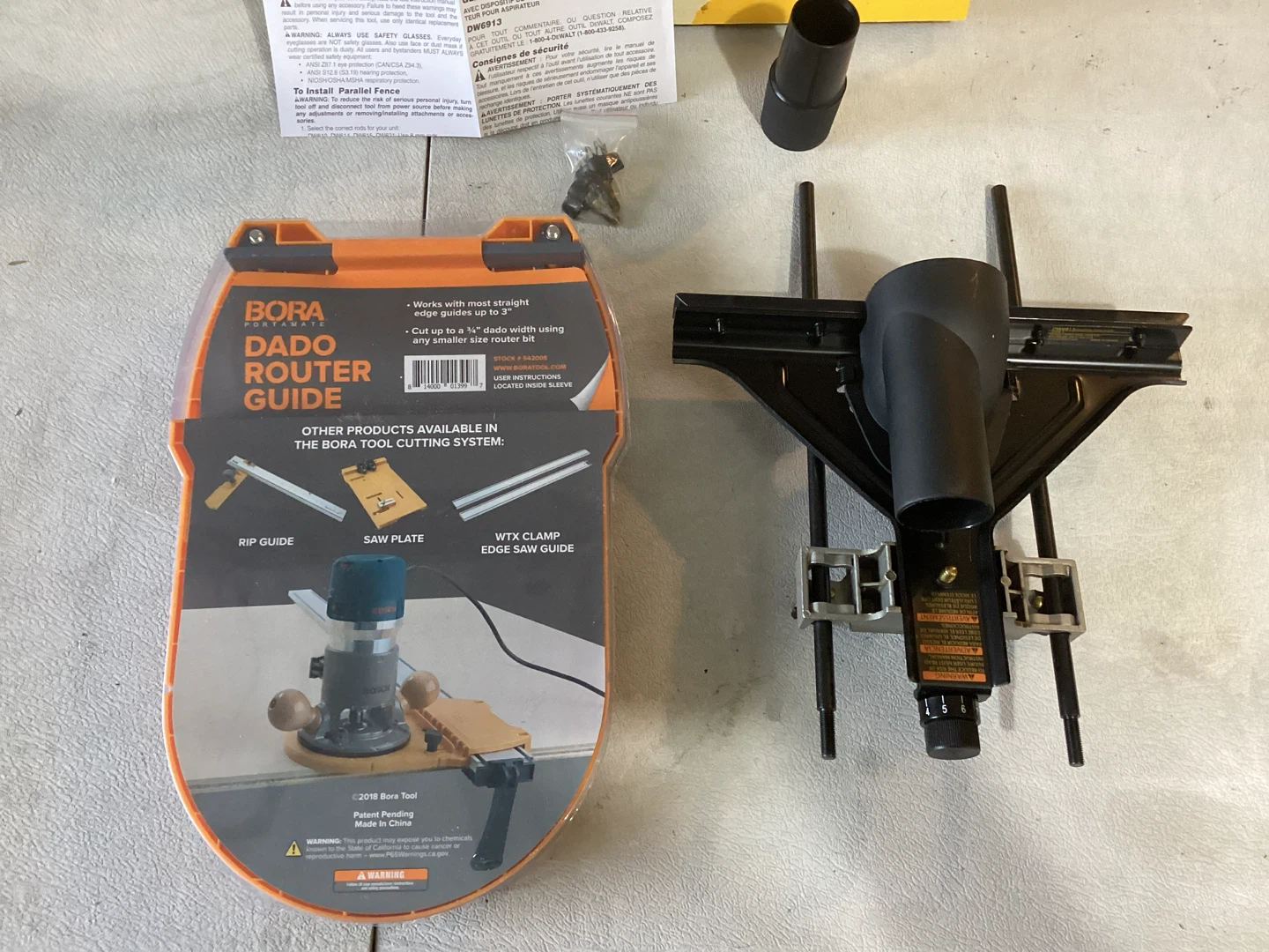 BORA Portamate Dado Router Guide & DEWALT Parallel Fence - photo 3