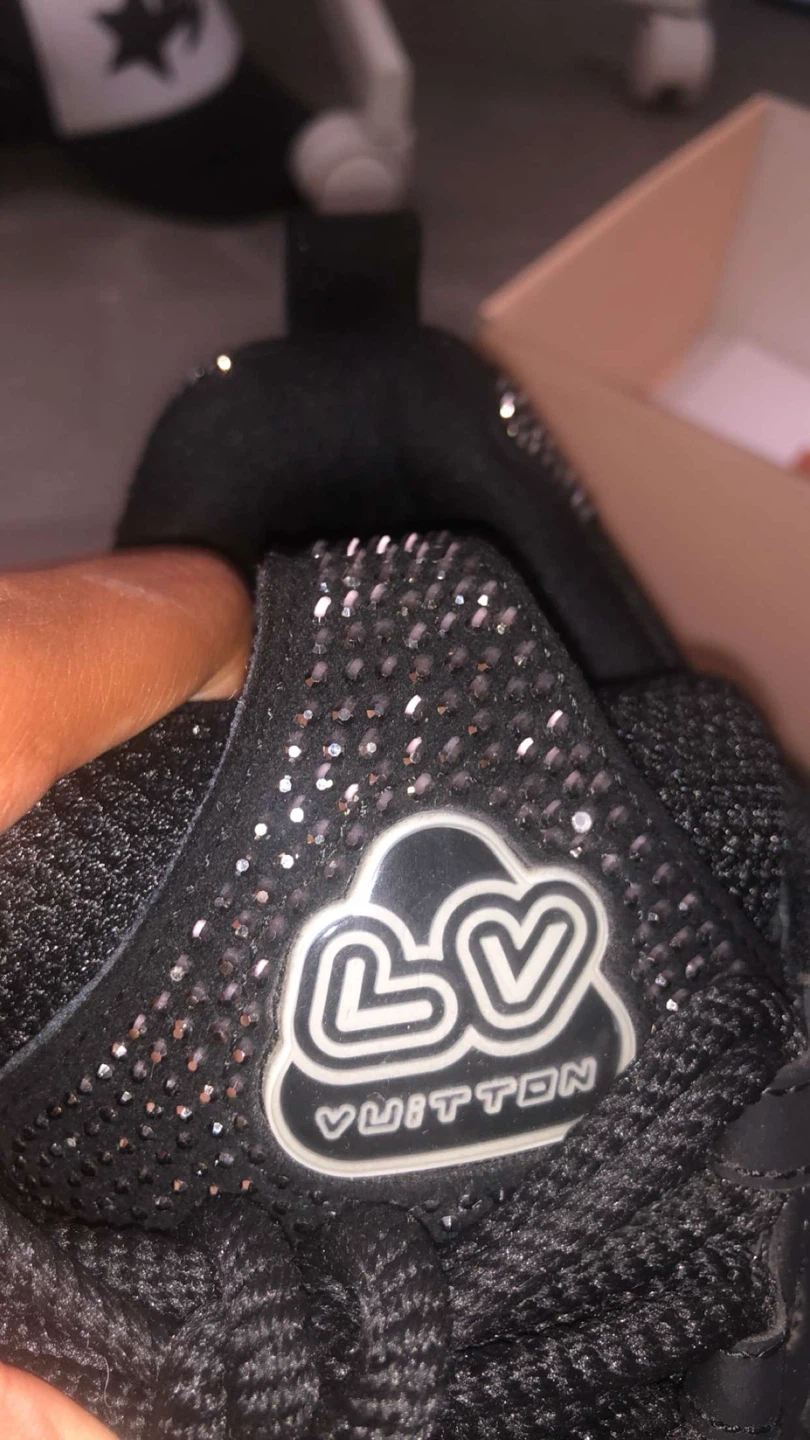 Louis Vuitton Black Rhinestone Sneakers - photo 5