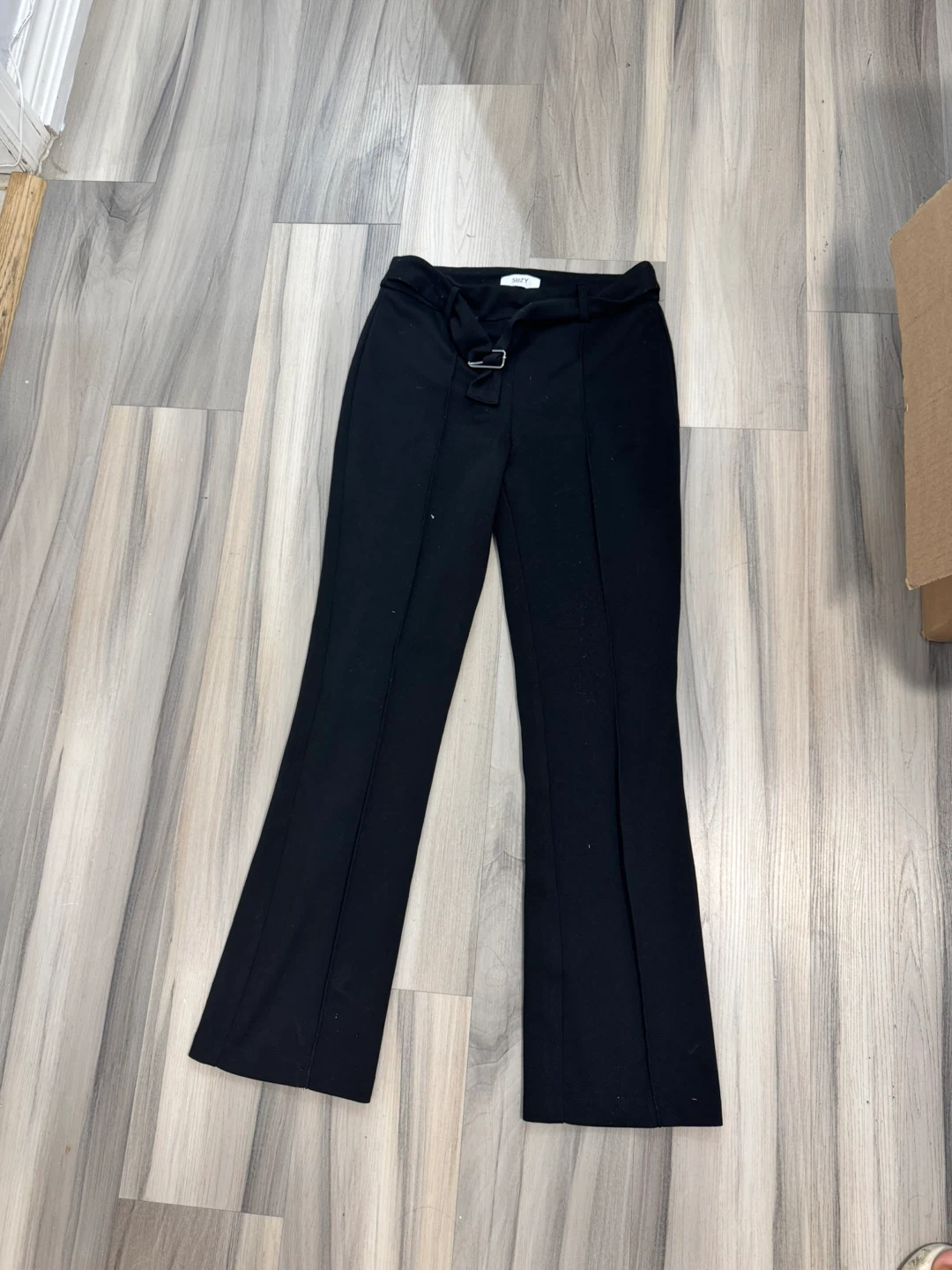 Black Flare Leg Pants