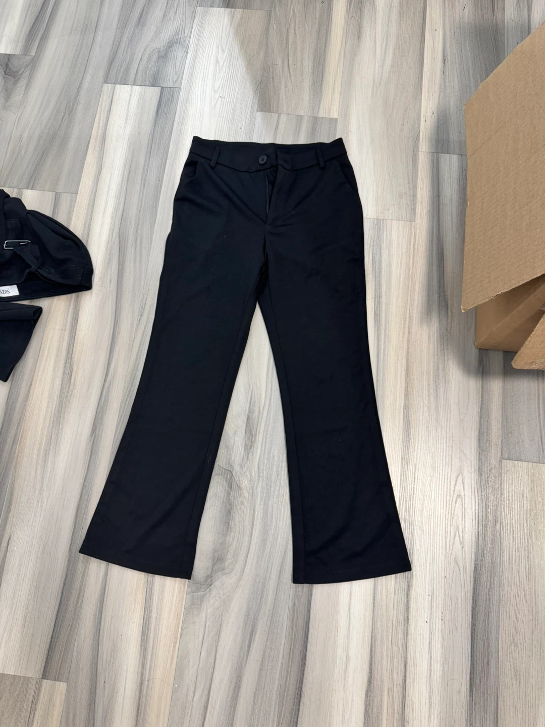 Black Flare Leg Pants - photo 2
