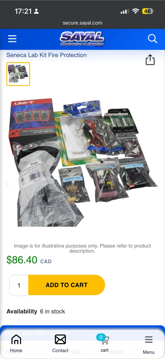 Seneca Lab Kit Fire Protection