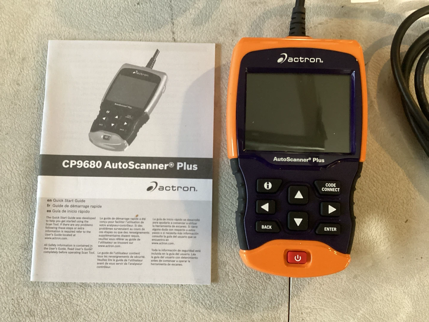 Actron CP9680 AutoScanner Plus Code Reader