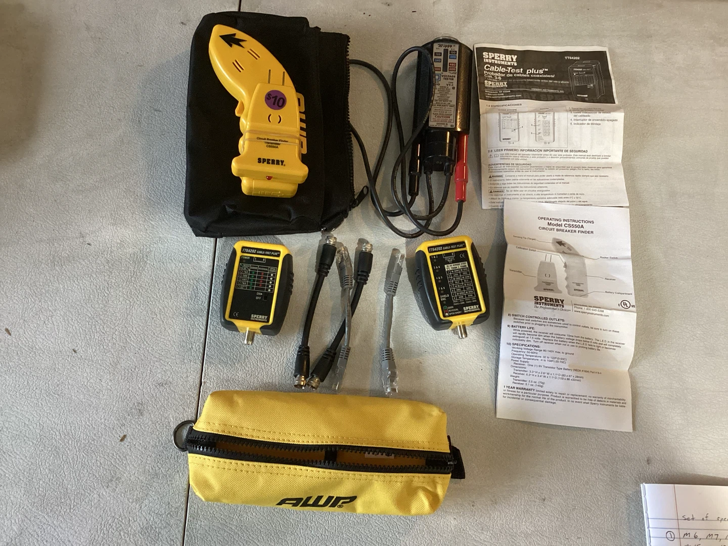 Sperry Instruments Cable Testers and Circuit Breaker Finder - photo 2