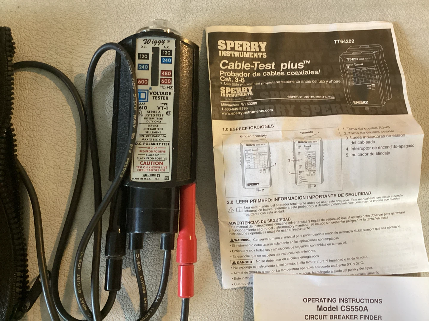 Sperry Instruments Cable Testers and Circuit Breaker Finder - photo 3