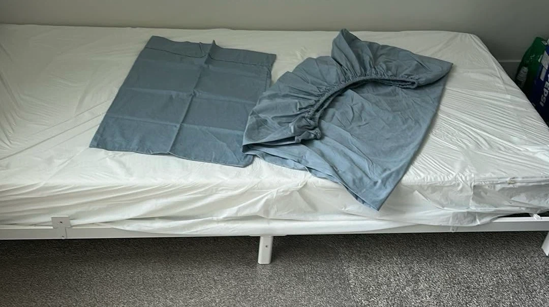 Small bed 38 x  70 mattress firm 5 inches