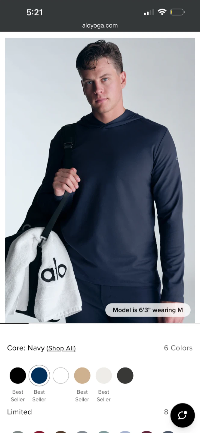 *Pending sale* Alo Yoga Hoodie - Navy - Size M Men’s - photo 5