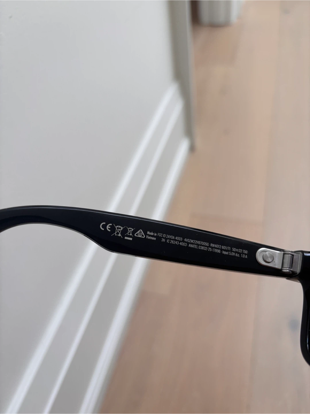 Meta glasses(Gen2) Ray-Ban Black Wayfarer  with Case - photo 2
