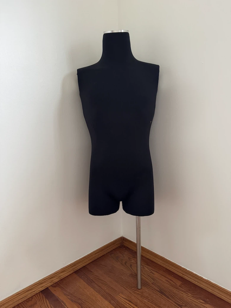 Black Male Mannequin Torso with Removable Arms - No Stand - photo 2