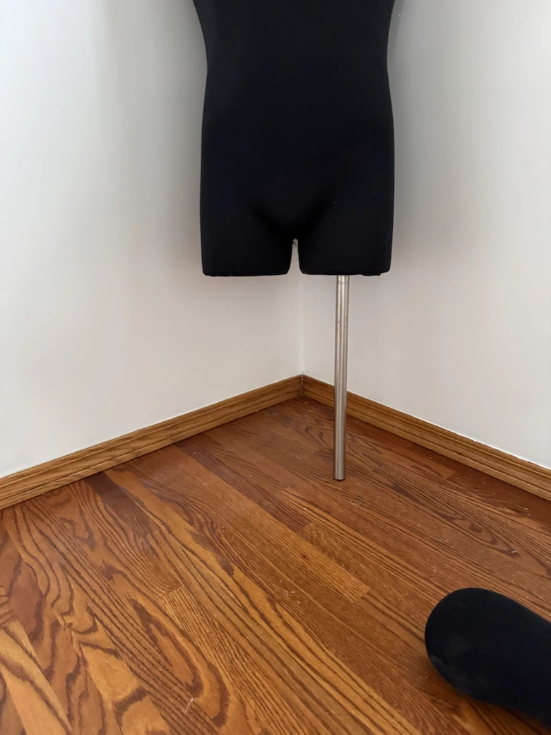 Black Male Mannequin Torso with Removable Arms - No Stand - photo 3