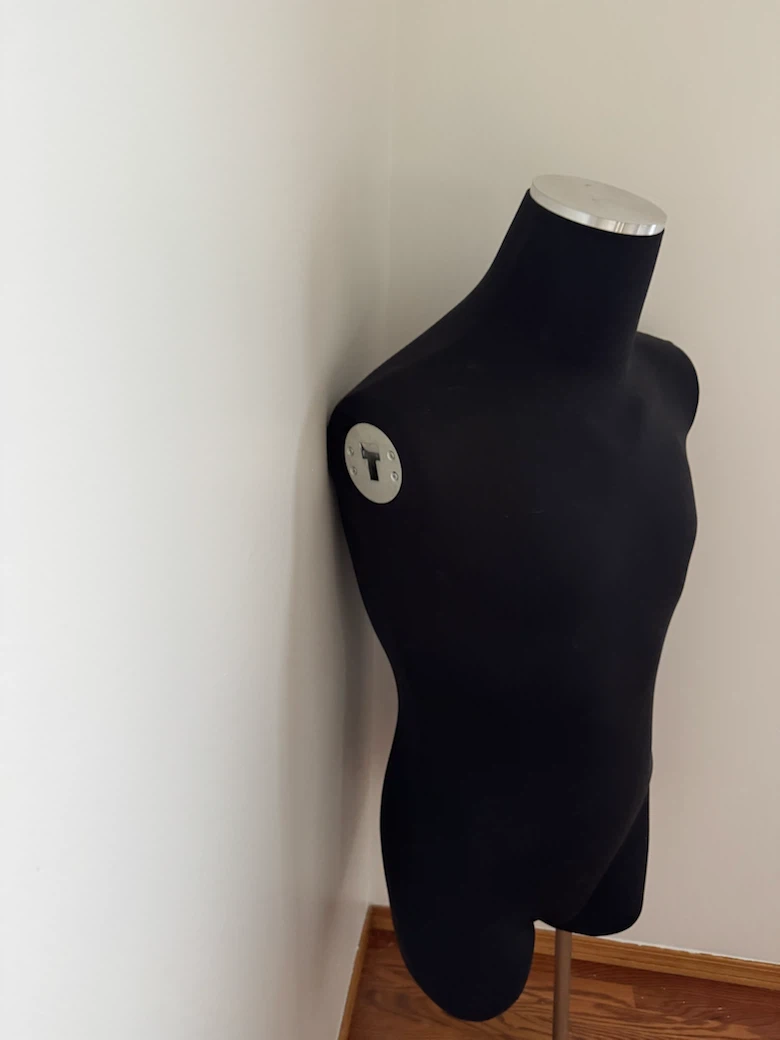 Black Male Mannequin Torso with Removable Arms - No Stand - photo 5