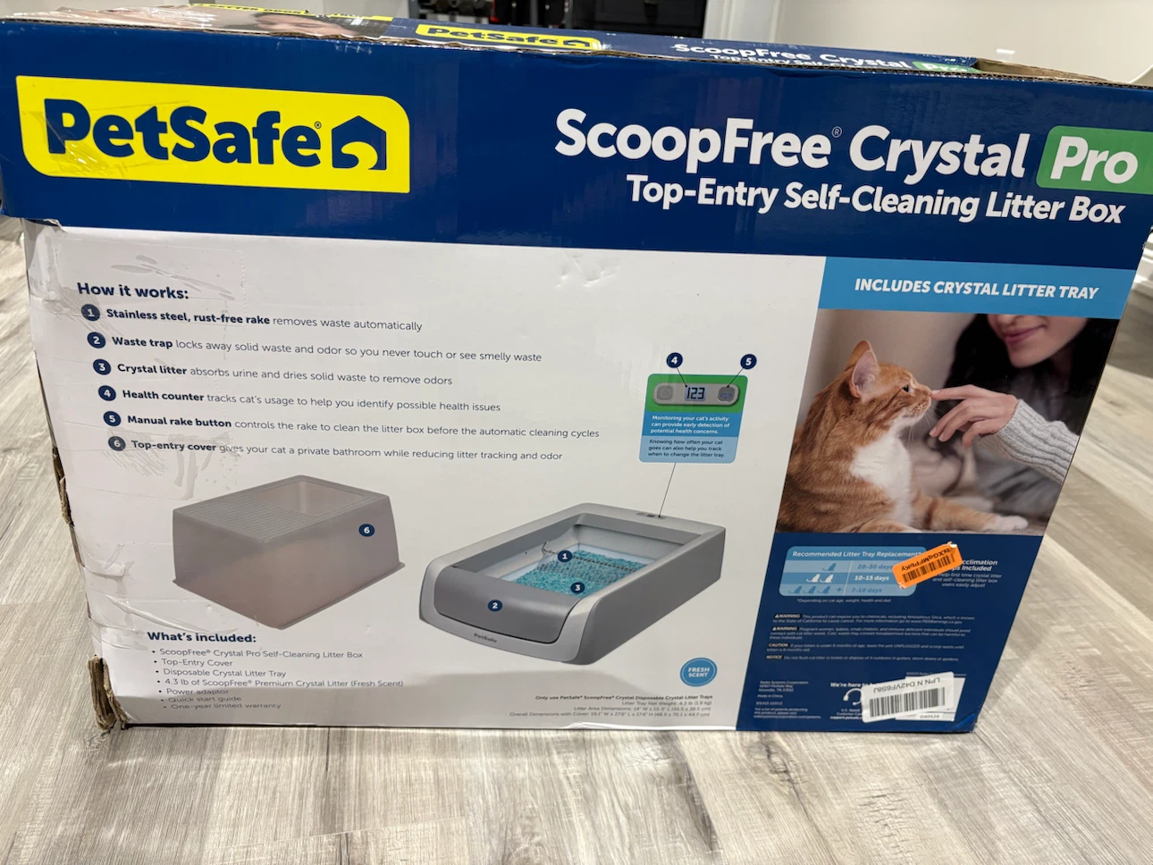 PetSafe ScoopFree Crystal Pro Top-Entry Self-Cleaning Litter Box - photo 2