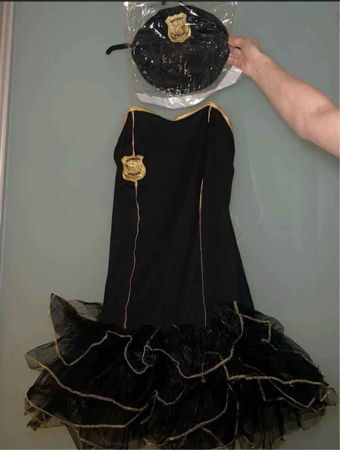 Police Theme Dress Tutu / Cap Hat Halloween Costume - photo 2