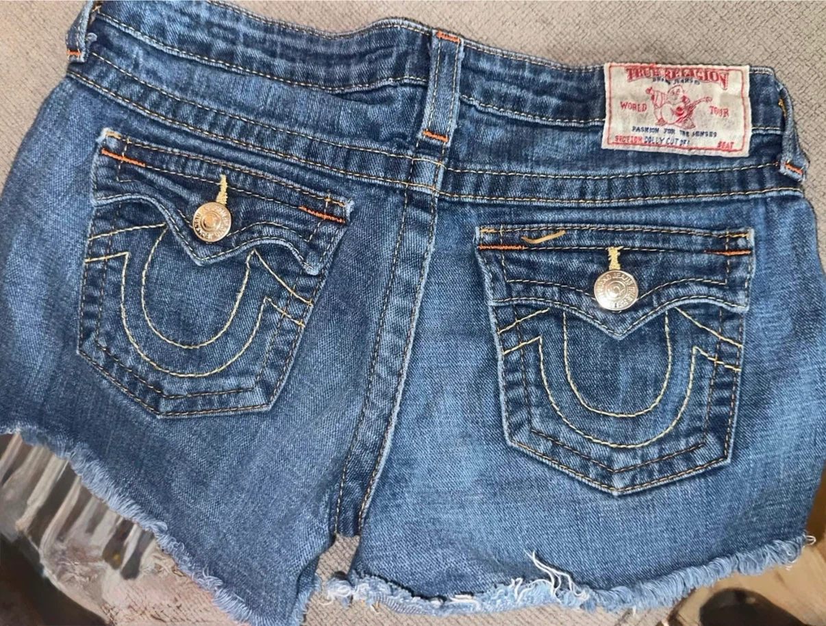 Girl’s True Religion “Dolly Cutoff” Jean Shorts