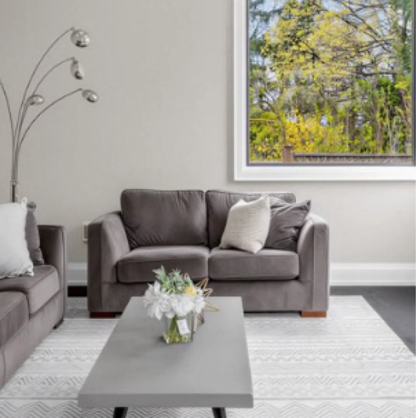 Grey lover seat sofa