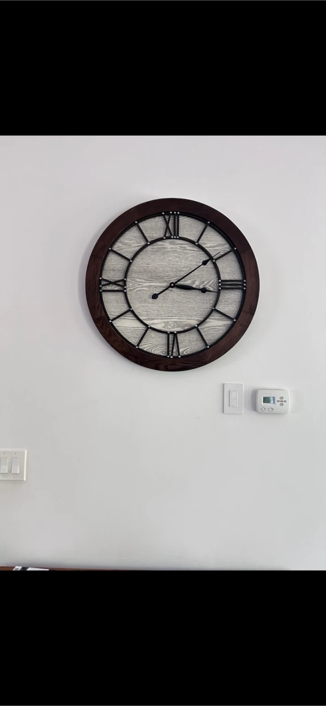 Large Roman Numeral Wall Clock