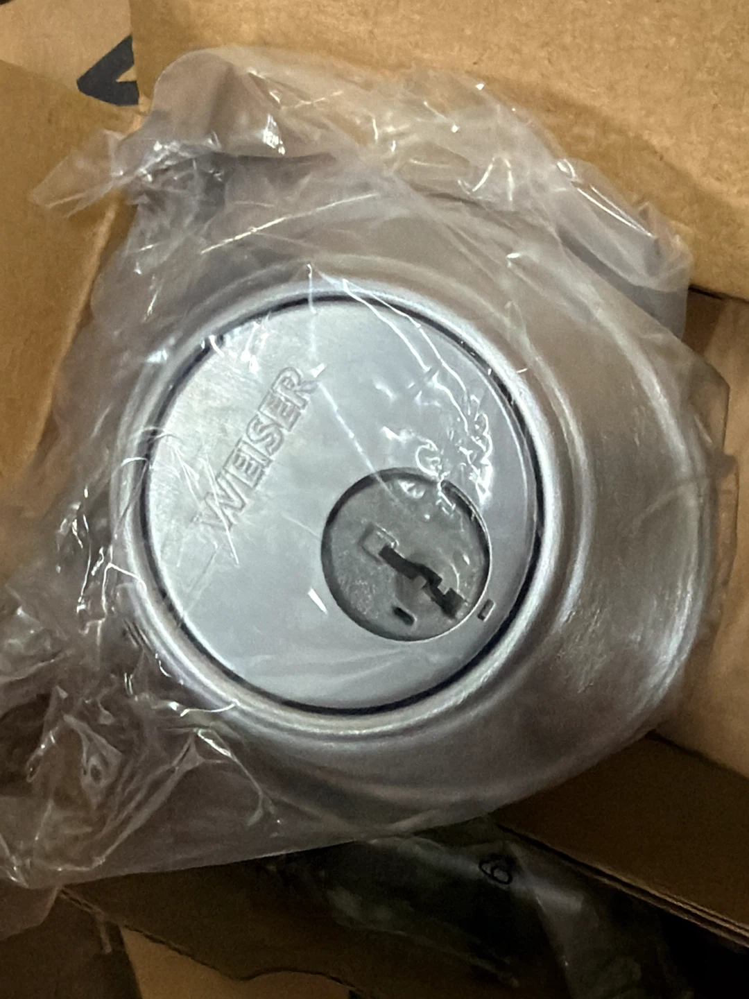 Weiser Satin Chrome Deadbolt CTL Smartkey WS